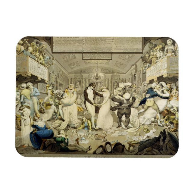 The Waltz (coloured engraving) Magnet (Horizontal)