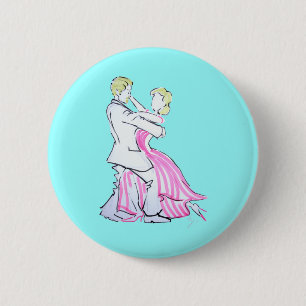 The Waltz Dancers Graphic design 2 Inch Round Button