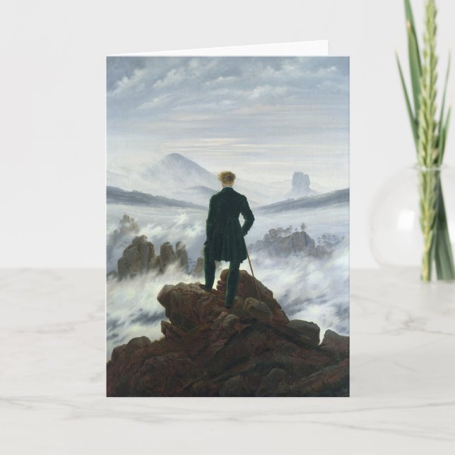 The Wanderer above the Sea of Fog, 1818 Card (Front)