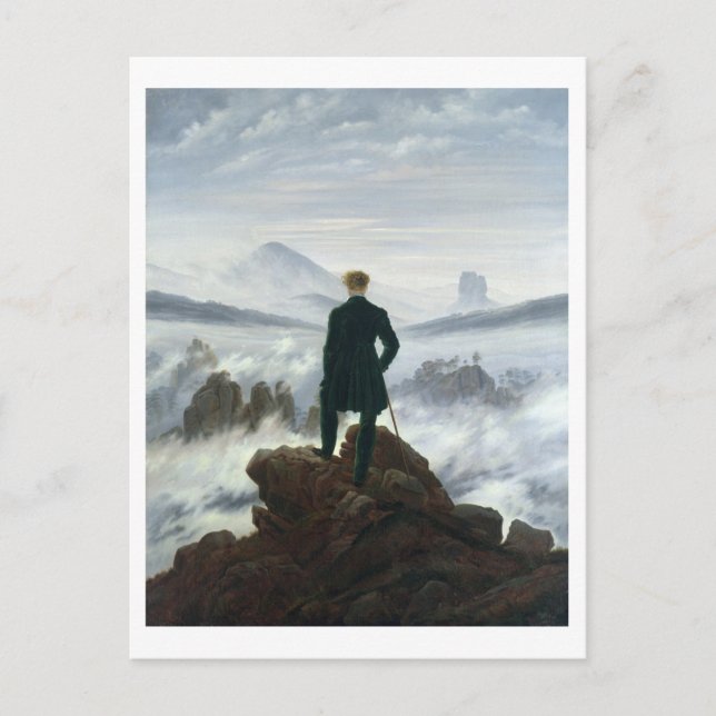 The Wanderer above the Sea of Fog, 1818 Postcard (Front)
