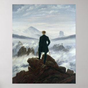 The Wanderer above the Sea of Fog, 1818 Poster
