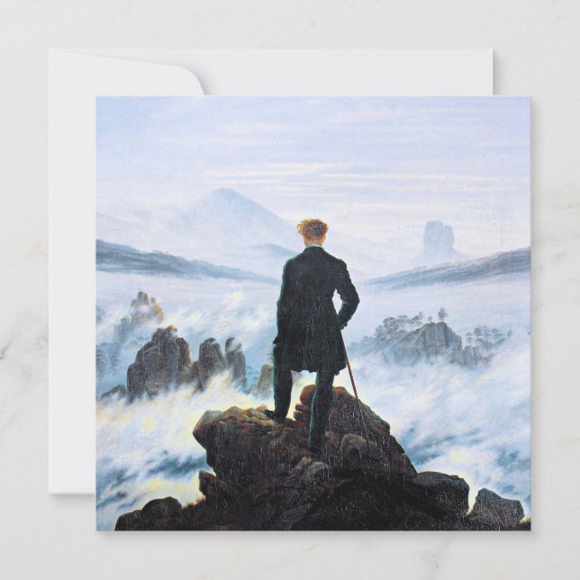 The Wanderer Above the Sea of Fog, fine art Card (Front)