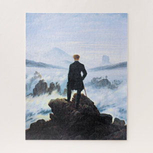 The Wanderer Above the Sea of Fog, fine art Jigsaw Puzzle