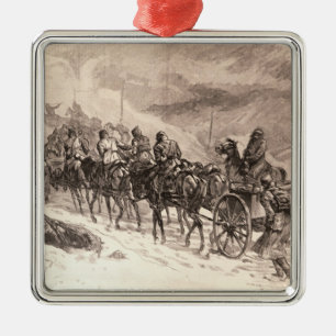 The War Between Servia and Bulgaria Metal Ornament