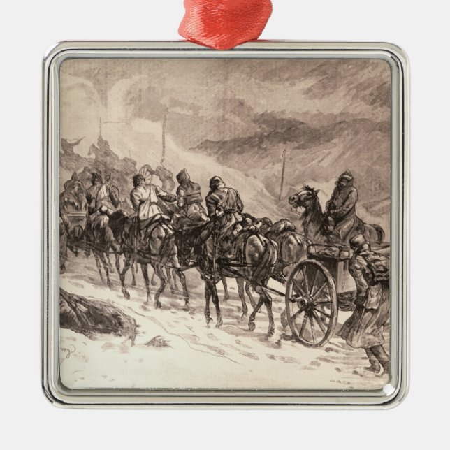 The War Between Servia and Bulgaria Metal Ornament (Front)