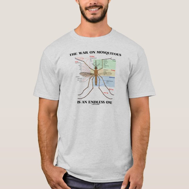The War On Mosquitoes Is An Endless One (Mosquito) T-Shirt (Front)