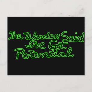 The Warden Said Funny T-shirts Gifts Postcard