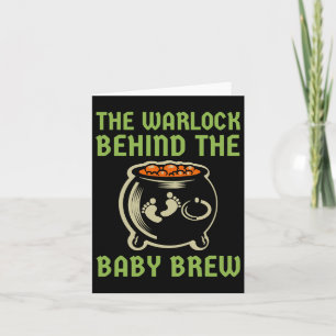 The Warlock Behind The Baby Halloween Costume Card