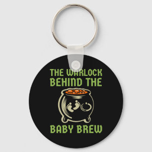 The Warlock Behind The Baby Halloween Costume Keychain