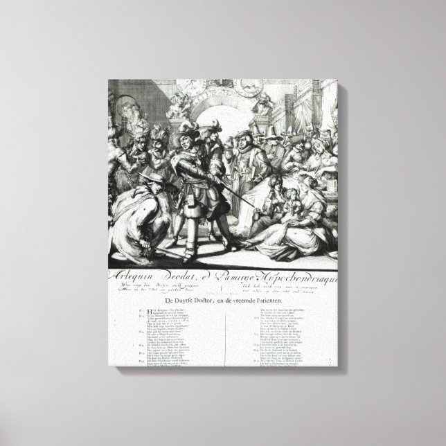 The Warming Pan Baby, c.1688 Canvas Print (Front)