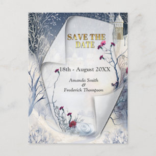 The Warmth of the Sun in the Winter  Announcement Postcard