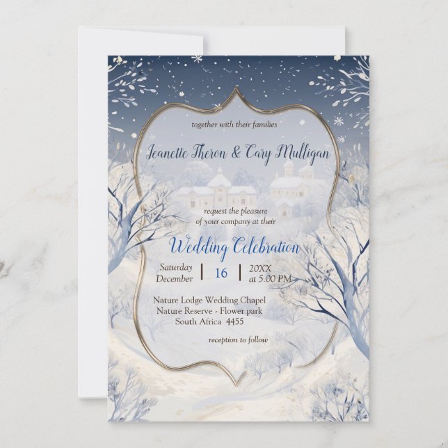 The Warmth of the Sun in the Winter Invitation (Front)