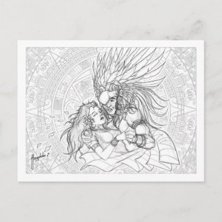 The Warrior and the Princess Postcard