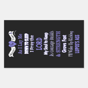 The Warrior's Prayer...Lupus Sticker
