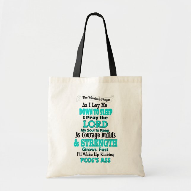 The Warrior's Prayer...PCOS Tote Bag (Front)