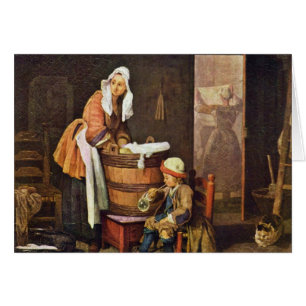 The Washerwoman,  By Chardin Jean-Baptiste Siméon