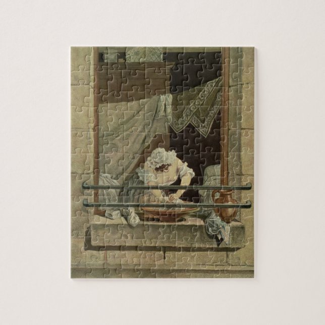 The Washerwoman, engraved by J. Laurent Julien (c1 Jigsaw Puzzle (Vertical)
