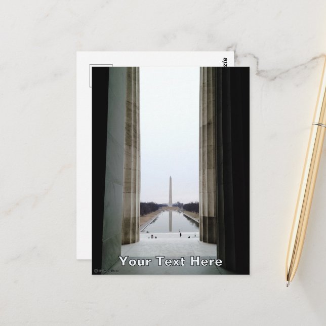 The Washington Monument Postcard (Front/Back In Situ)