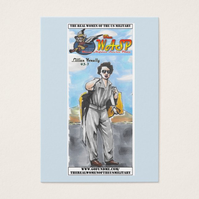 The WASP Lillian Yonally trading card (Front)
