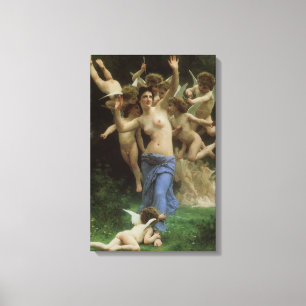 The Wasp's Nest by William Adolphe Bouguereau Canvas Print