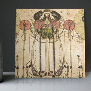 The Wassail Mackintosh Art Deco Wall Decor 2/3 Tile