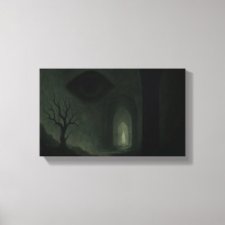 The Watcher in the Hollow Gate Canvas Print