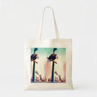 The Watcher On The Wire Tote Bag