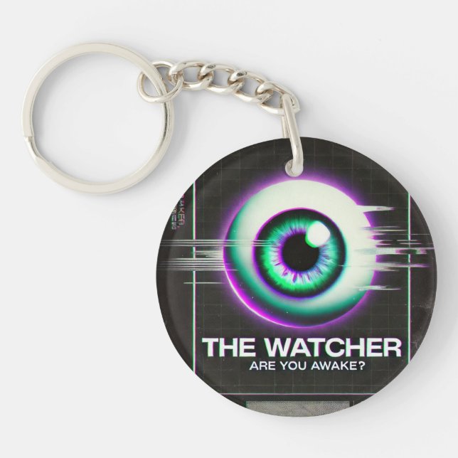 🔑 “The Watcher” Weirdcore Keyring 🔑 (Front)