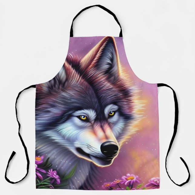 The Watchful Eye of the Wolf Apron (Front)