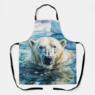 The Watchful Ice Guardian Apron