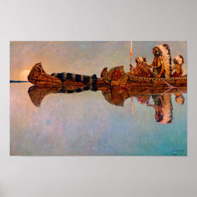 The Water Burial by Newell Convers Wyeth Poster (Front)