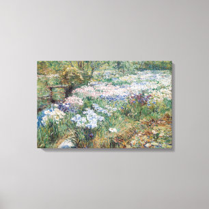 The Water Garden Childe Hassam Fine Art Canvas Print