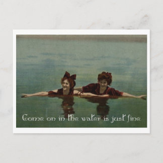 The Water Is Just Fine Postcard