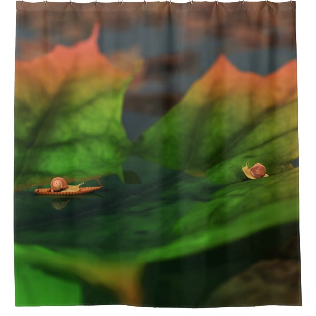 The Water Is Wide Shower Curtain (Front)