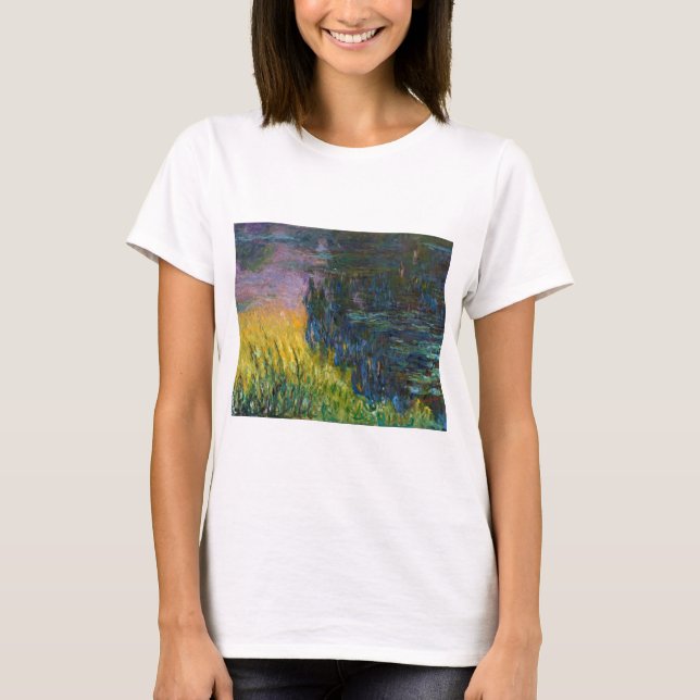 The Water Lilies - Setting Sun, Claude Monet, 1916 T-Shirt (Front)