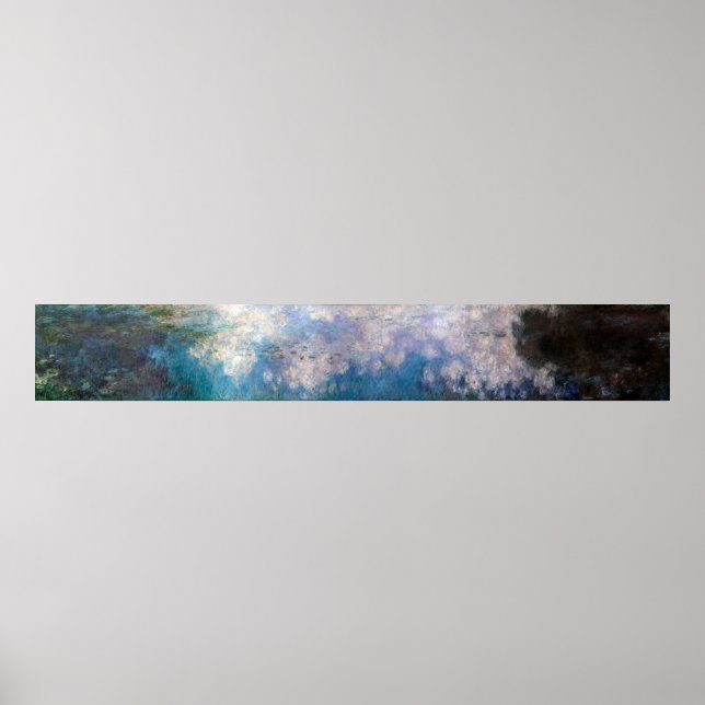 The Water Lilies - The Clouds, Claude Monet Poster (Front)