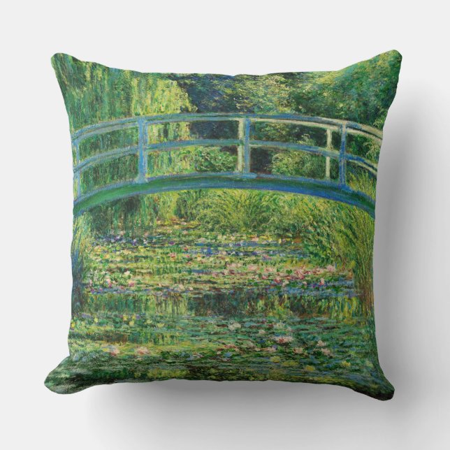 The Water-Lily Pond, 1899 by Claude Monet Throw Pillow (Front)