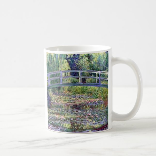 The Water Lily Pond by Claude Monet Coffee Mug (Right)