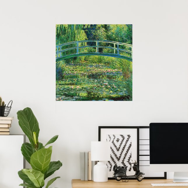 The Water-Lily Pond by Claude Monet Poster (Home Office)