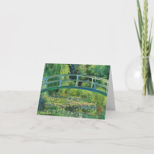 The Water-Lily Pond by Claude Monet Thank You Card (Front)