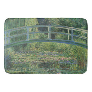 The Water-Lily Pond, Landscape Oil Painting, Monet Bath Mat