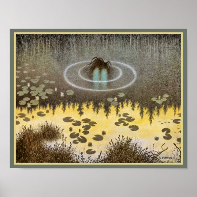 The Water Sprite by Theodor Severin Kittelsen Poster (Front)