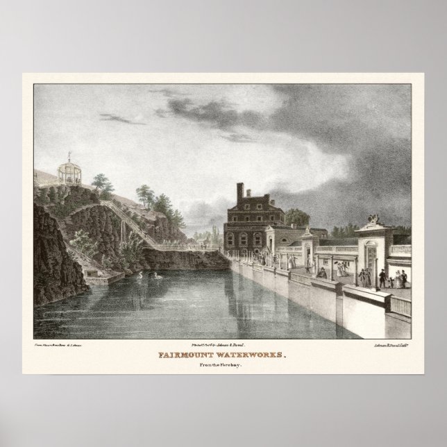 The Water Works at Fairmount Philadelphia Poster (Front)