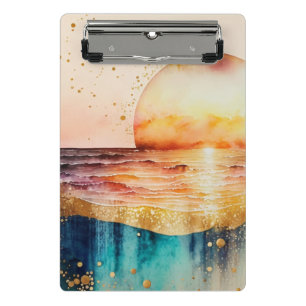 The Watercolor Beach Series Design 3 Mini Clipboard