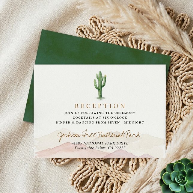 The Watercolor Desert Range Wedding Suite - Enclosure Card (Creator Uploaded)