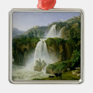 The Waterfall at Tivoli, 1785 Metal Ornament