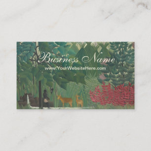 The Waterfall by Henri Rousseau, Vintage Fine Art Business Card