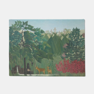 The Waterfall by Henri Rousseau, Vintage Fine Art Doormat