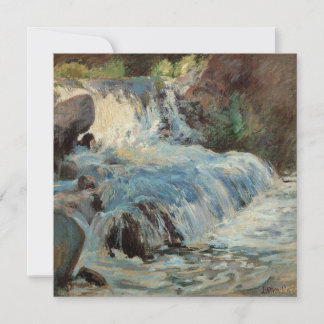 The Waterfall by Twachtman, Vintage Impressionism