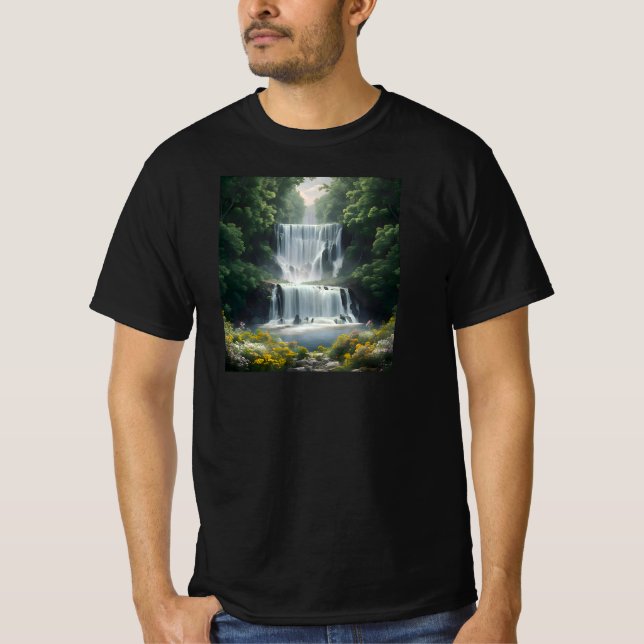 The Waterfall Landscape T-Shirt (Front)